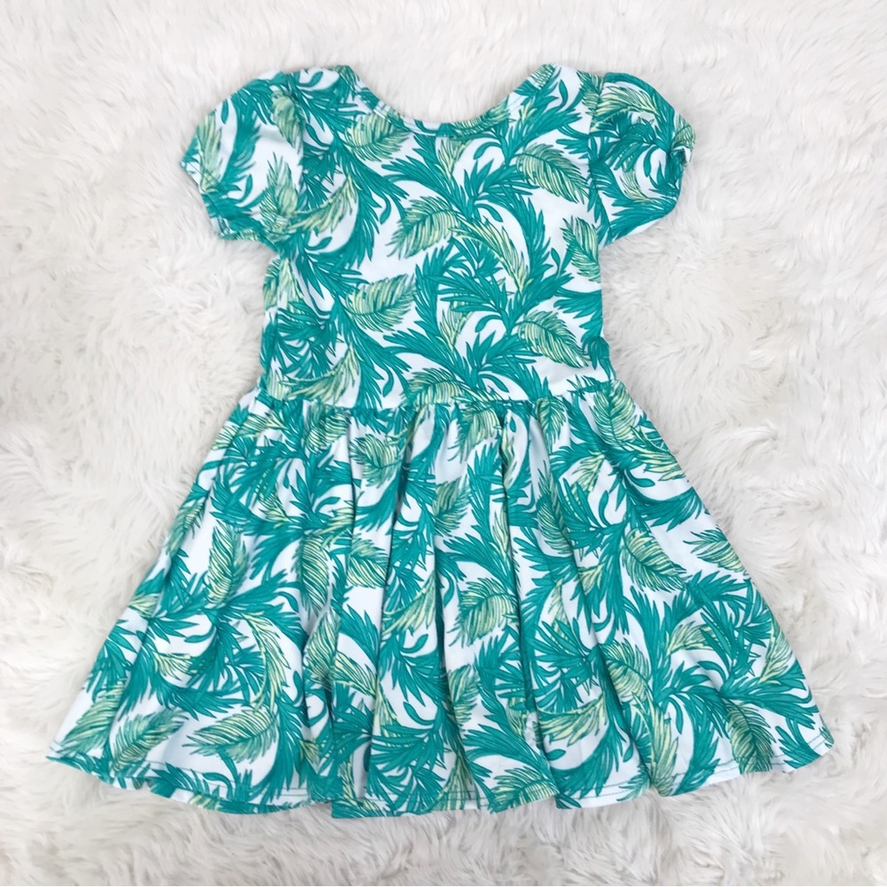 Dot Dot Smile‎ Green and White Kids Dress - Picture 4 of 5